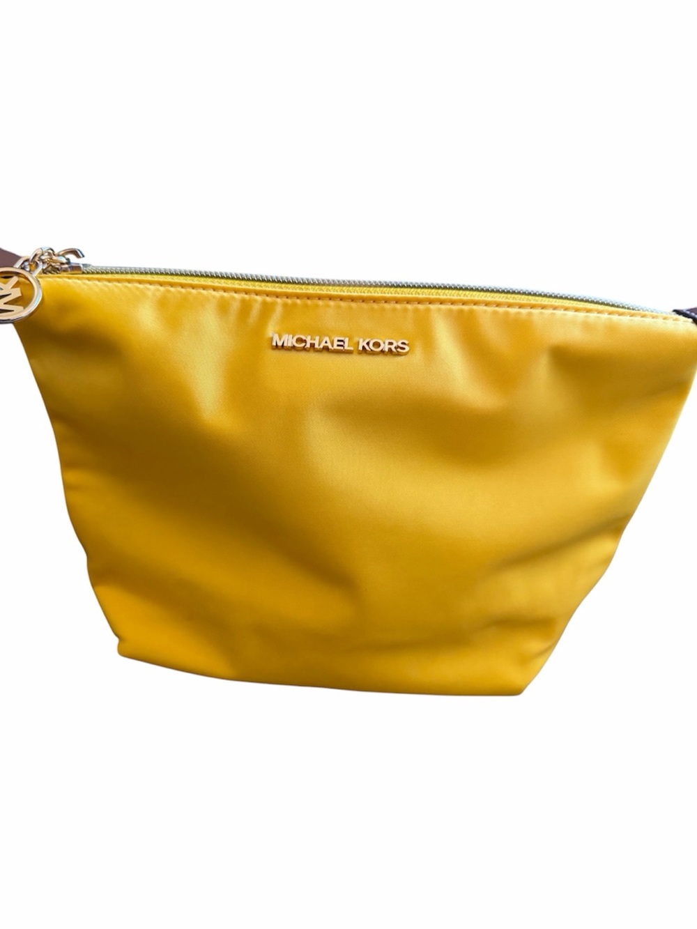 Michael Kors Mustard Yellow Cosmetic Pouch
